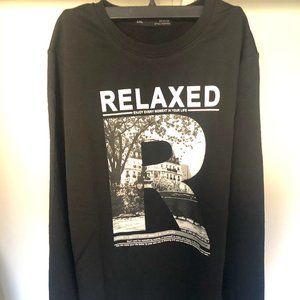 M&G XXL Black Relaxed Sweatshirt